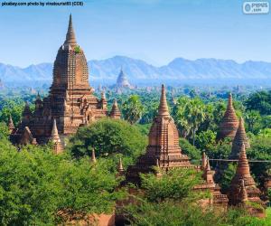 Układanka Obiekty sakralne z Bagan, Birma