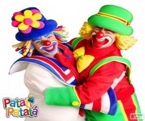 Układanka Objęciach klaunów, Patatí i Patatá