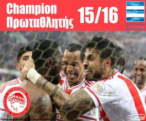 Układanka Olympiacos FC mistrz 2015-2016