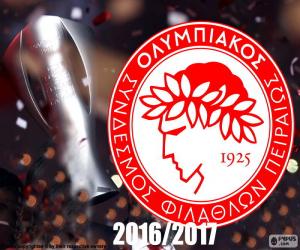 Układanka Olympiacos FC mistrz 2016-2017