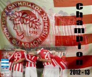 Układanka Olympiakos Pireus, Super League 2012-2013 mistrz