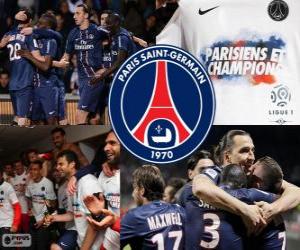 Układanka Paris Saint-Germain, PSG, Ligue 1 mistrz 2012-2013, Francja Piłka nożna