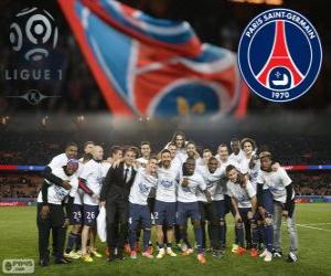 Układanka Paris Saint-Germain, PSG, Ligue 1 mistrz 2013-2014, Francja ligi piłki nożnej