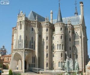 Układanka Pałac biskupi w Astordze, Hiszpania (Antoni Gaudi)