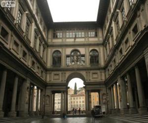 Układanka Pałacu Uffizi, Florencja, Włochy