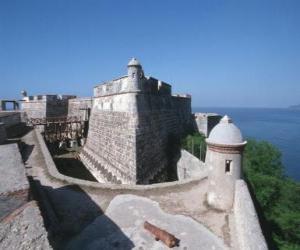 Układanka Pedro de la Roca Zamek lub Castillo del Morro, Santiago de Cuba, Kuba