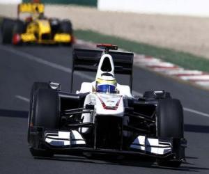 Układanka Pedro de la Rosa - BMW Sauber - Melbourne 2010