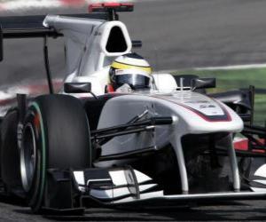 Układanka Pedro de la Rosa - Sauber - Monza 2010