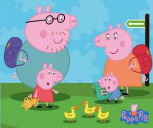 Układanka Peppa Pig i jego rodzina