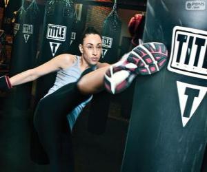 Układanka Pełny kontakt kickboxing lub szkolenia hits fighter na worek