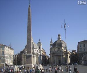 Układanka Piazza del Popolo, Rome