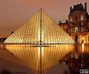 Układanka Piramida Luwru, Paryż, Francia