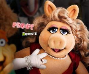 Układanka Piękny Miss Piggy