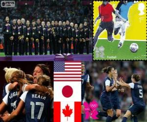 Układanka Piłka nożna kobiet Londyn 2012