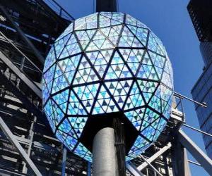 Układanka Piłka w nowy rok, Times Square, Manhattan, New York