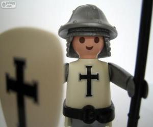 Układanka Playmobil średniowieczny żołnierz