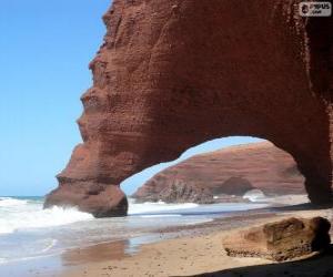 Układanka Plaża Legzira, Maroko