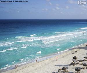Układanka Plaża w Cancun, Meksyk