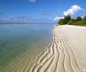 Układanka Plaża w Malediwy