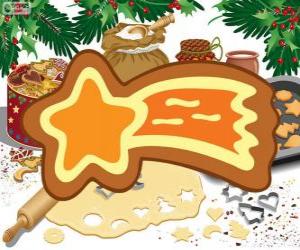 Układanka Plik ciastko jako Boże Narodzenie gwiazda