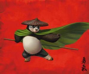 Układanka Po olbrzym fanem Kung Fu Panda
