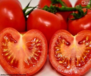 Układanka Pomidor, podzielić na pół