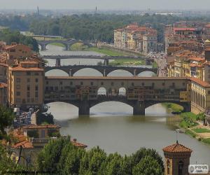 Układanka Ponte Vecchio, Florencja, Włochy