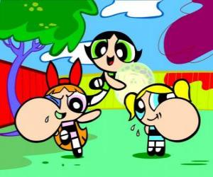 Układanka Powerpuff Girls jedzenia Karmel