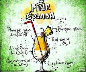 Układanka Przepis na Piña Colada