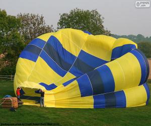 Układanka Przygotowanie hot air Balloon