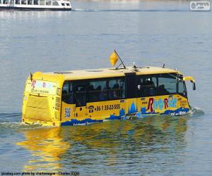 Układanka Pływający autobus