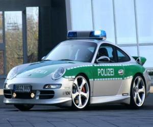 Układanka Radiowóz - Porsche 911 -