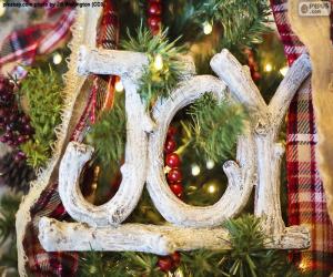 Układanka Radość na Boże Narodzenie "JOY"