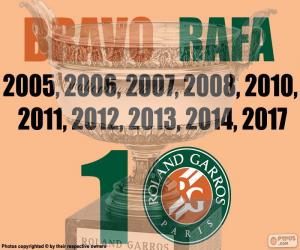 Układanka Rafa Nadal, 10 Roland Garros