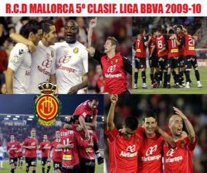 Układanka RCD Mallorca 5-sze niejawne BBVA League 2009-2010