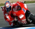 Casey Stoner pilotowanie jej Moto GP