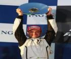 Rubens Barrichello w podium