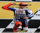 Jorge Lorenzo w podium