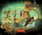 Master Monkey, jeden z Furious Five przeszkolony przez Mistrza Shifu w Dolinie Pokoju