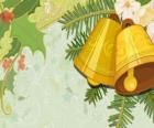 Dzwonki świąteczne z liśćmi