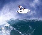 Surfer surfing