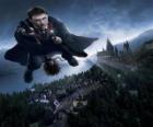 Harry Potter latające miotły z jego magia