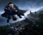 Harry Potter latające miotły z jego magia