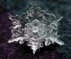 Małych kryształów lodu śniegu formie