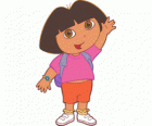 Dora poznaje świat, w różowej koszuli