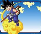 Goku jazdę na chmurze Kinton, że mogą latać z dużą prędkością