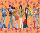 Niektóre z Winx Club z chłopaków