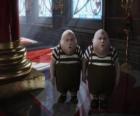 Tweedledee i Tweedledum lub Tarari i Tarara chubby bliźniaków, którzy zawsze są walki między sobą