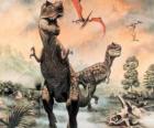 Dinozaury i Pterodaktyl