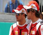 Felipe Massa, Fernando Alonso - Ferrari - Sepang 2010